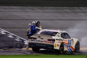 #88: Connor Zilisch, JR Motorsports, WeatherTech Chevrolet; Parker Klingerman