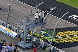 #24: William Byron, Hendrick Motorsports, Raptor Chevrolet celebrates his win