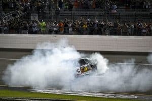 #3: Austin Dillon, Richard Childress Racing, Bass Pro/Winchester Chevrolet, winner, burnout