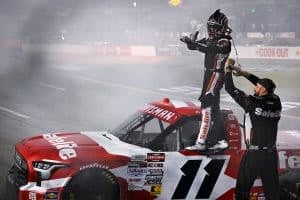 NASCAR Truck Series Richmond- #11: Corey Heim, TRICON Garage, Safelite Toyota Tundra, winner, Heim time