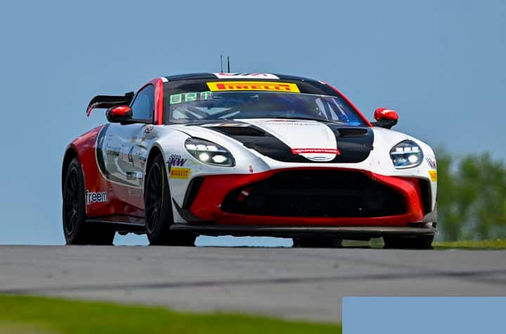 Mike David Ortmann during Pirelli GT4 America SprintX practice at Road America, 8/15/2025 (Photo: Fred Hardy/SRO Motorsports Group)