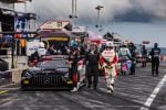 Philip Ellis walks away from his car during a lightning delay in GT World Challenge America powered by AWS Race No. 1 at Road America, 8/16/2025 (Photo: Fabian Lagunas/SRO Motorsports Group)