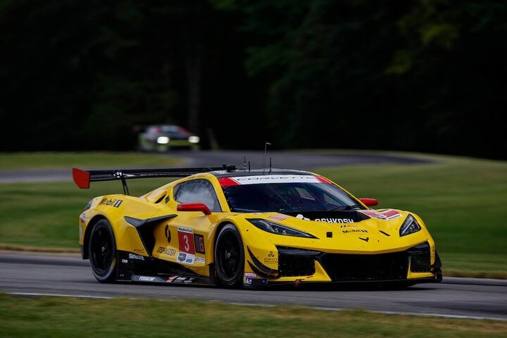 Antonio Garcia during practice for the Michelin GT Challenge at VIR, 8/22/2025 (Photo: Courtesy of IMSA)