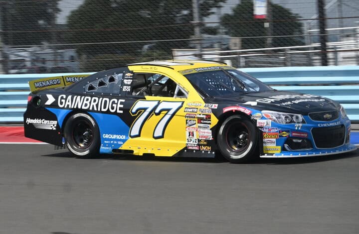Tristan McKee entering turn 2 during the ARCA Menards Series General Tire 100 at the Glen, 8/8/2025 (Photo: Phil Allaway)