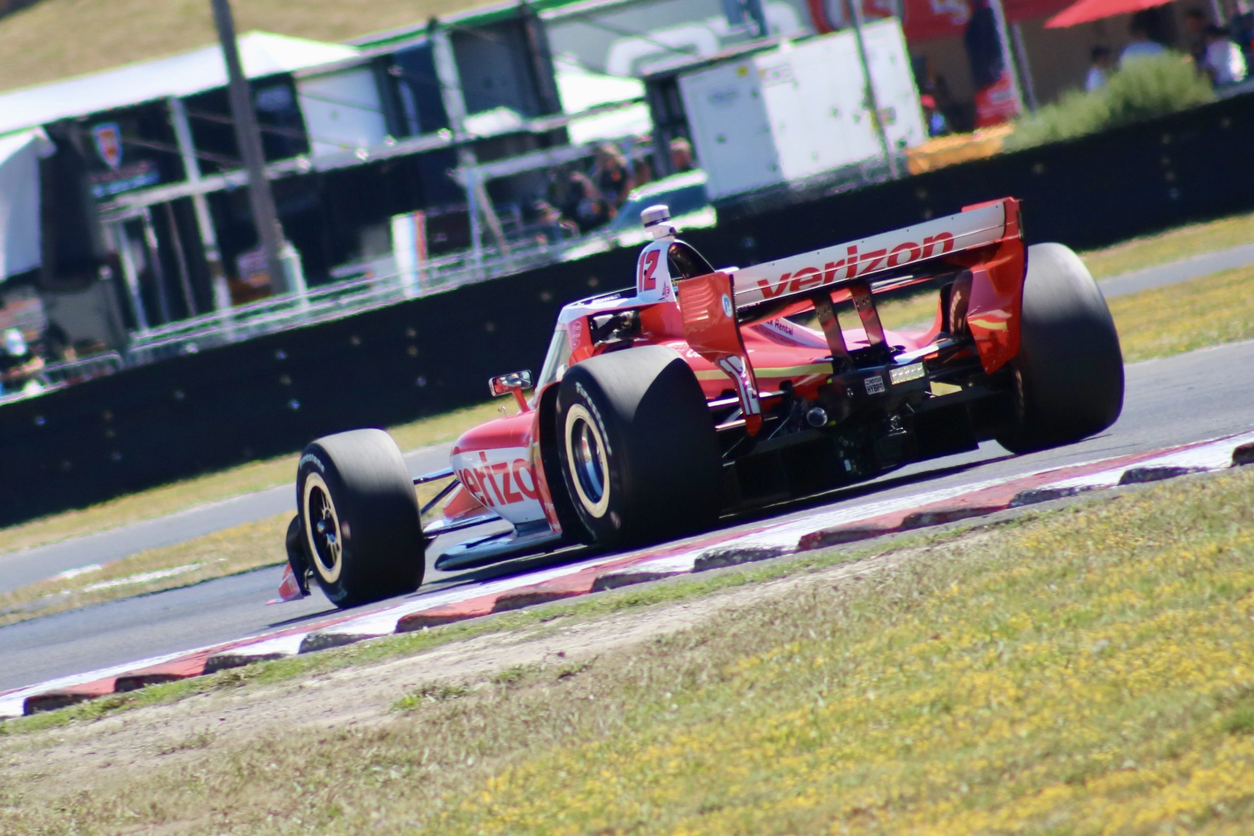 Will Power drives for Team Penske during the 2025 NTT IndyCar Series round at Portland International Raceway.