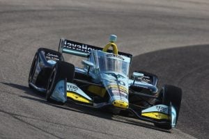 Alexander Rossi at the 2025 Snap On 250 at the Milwaukee Mile.
