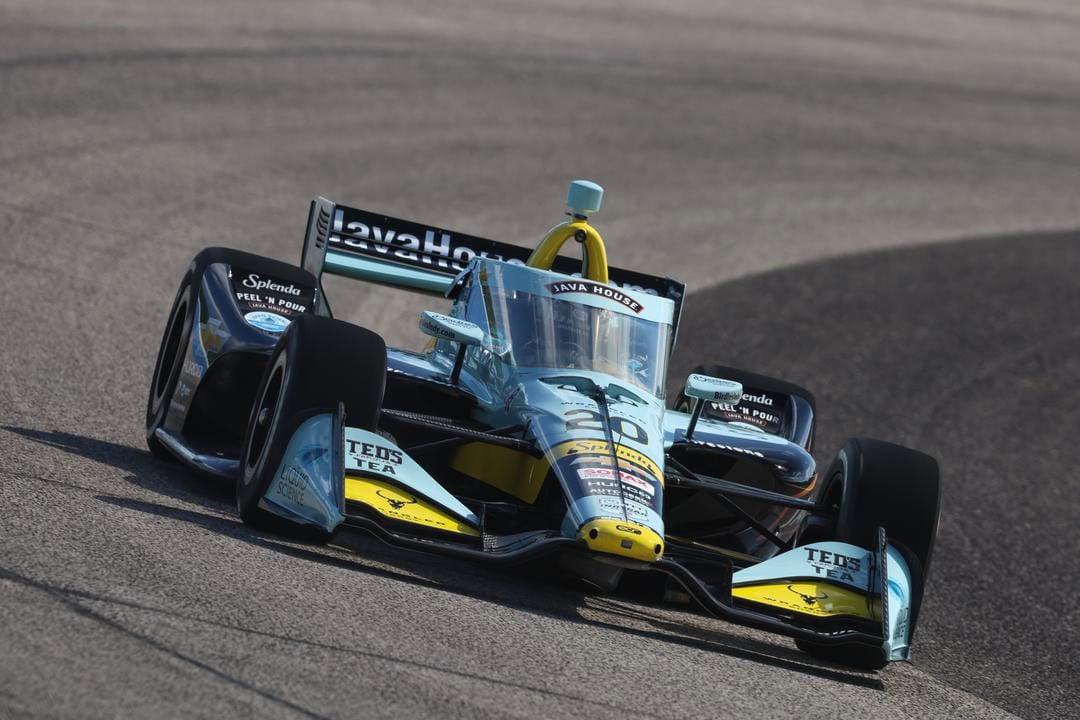 Alexander Rossi at the 2025 Snap On 250 at the Milwaukee Mile.