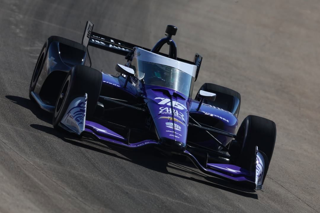 Conor Daly at the 2025 Music City Grand Prix at Nashville Superspeedway.