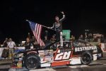 2025 ARCA Salem Brenden Queen woohoo (Credit: Tanner Pearson/ARCA Racing used with permission)