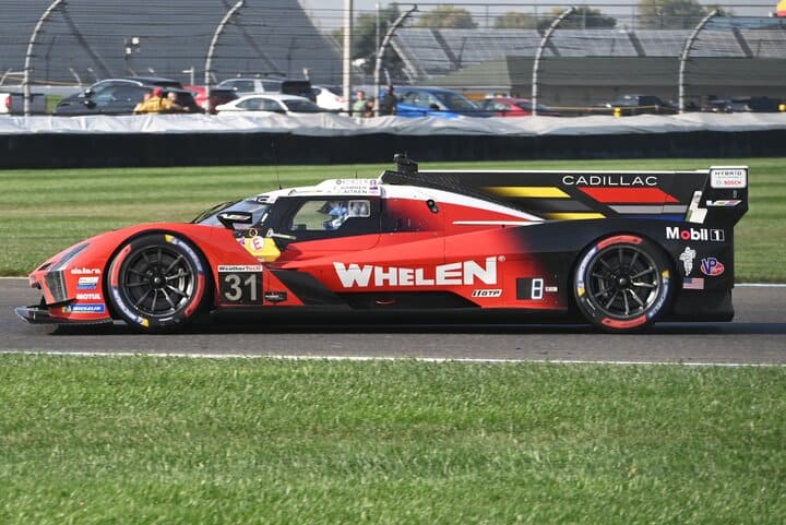 Earl Bamber during IMSA WeatherTech SportsCar Championship Practice No. 2 at the Indianapolis Motor Speedway, 9/20/2025 (Photo: Phil Allaway)