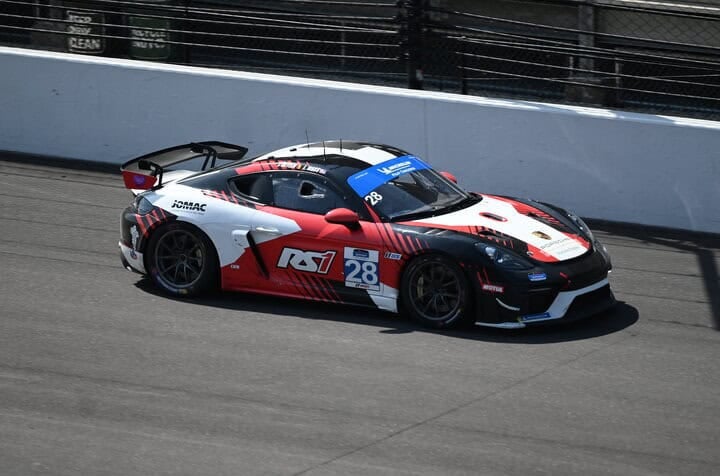 Jan Heylen during IMSA Michelin Pilot Challenge practice at Indianapolis Motor Speedway, 9/19/2025 (Photo: Phil Allaway)
