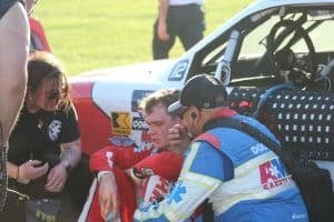 2025 Xfinity Kansas II Jesse Love post-race (Credit: Danny Peters)