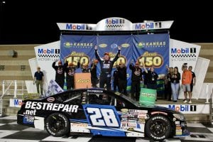 2025 ARCA Kansas II Brenden Queen celebration II (Credit: Danny Peters)