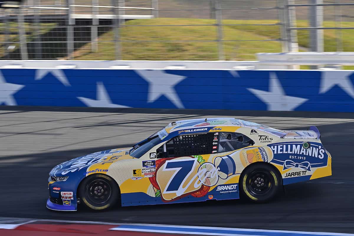 #7: Justin Allgaier, JR Motorsports, Hellmann's Squeeze Bottle Chevrolet at Charlotte ROVAL