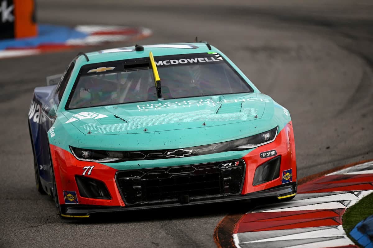#71: Michael McDowell, Spire Motorsports, Delaware Life/FIG Chevrolet