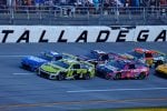 2025 Cup Talladega II pack racing VI - Hendrick Motorsports teammates Kyle Larson, No. 5 Chevrolet, and William Byron, No. 24 Chevrolet (Credit: Peter Casey/NKP)