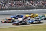 2025 Cup Talladega II pack racing VIII - Chase Briscoe, No. 19 Joe Gibbs Racing Toyota, and Kyle Busch, No. 8 Richard Childress Racing Chevrolet (Credit: John K. Harrelson/NKP)