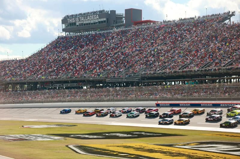 2025 Cup Talladega II pack racing X - Josh Berry, No. 21 Wood Brothers Racing Ford (Credit: Caleb Barnes)