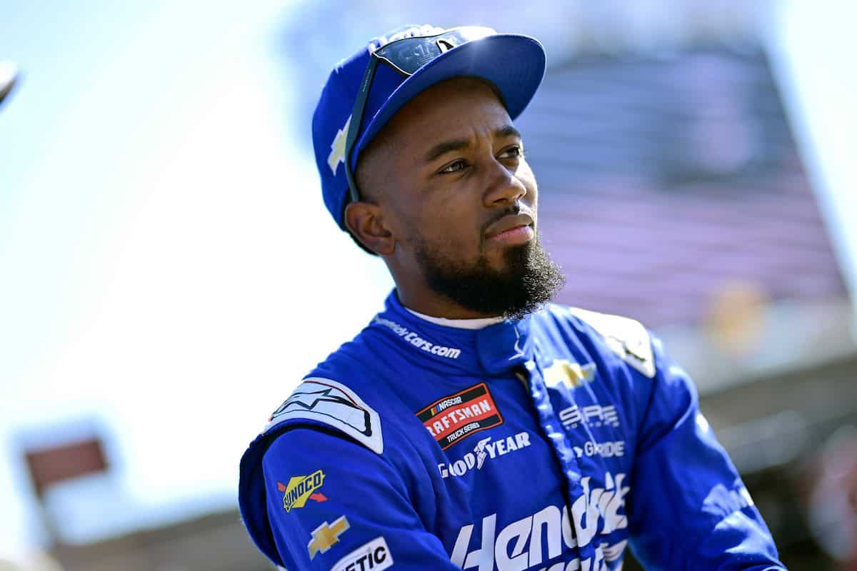 #71: Rajah Caruth, Spire Motorsports, HendrickCars.com Chevrolet Silverado