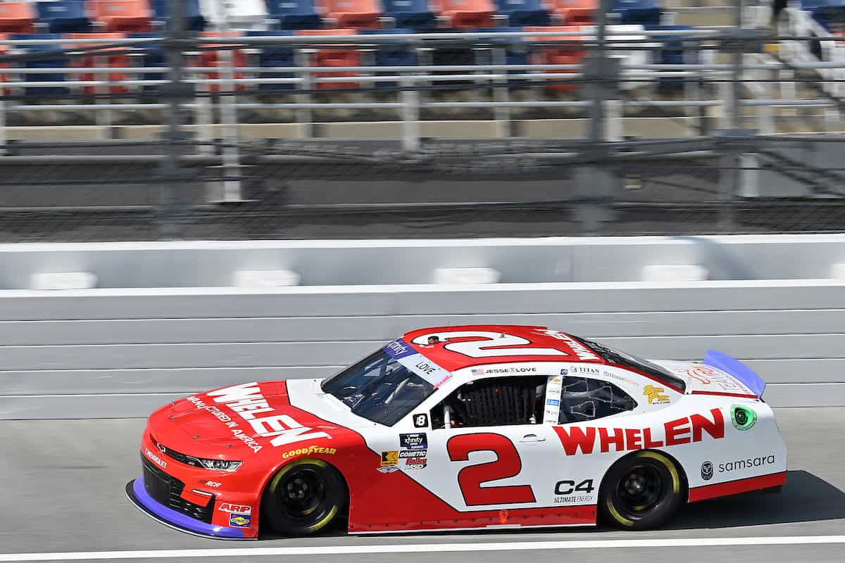 #2: Jesse Love, Richard Childress Racing, Whelen Chevrolet, Talladega