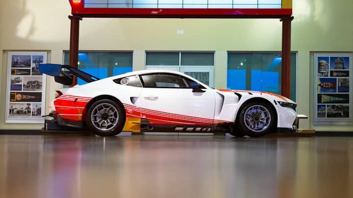 Riley Motorsports' new Ford Mustang GT3 is shown off at the Henry Ford Museum in Dearborn, Mich. (Photo: Ford Racing)