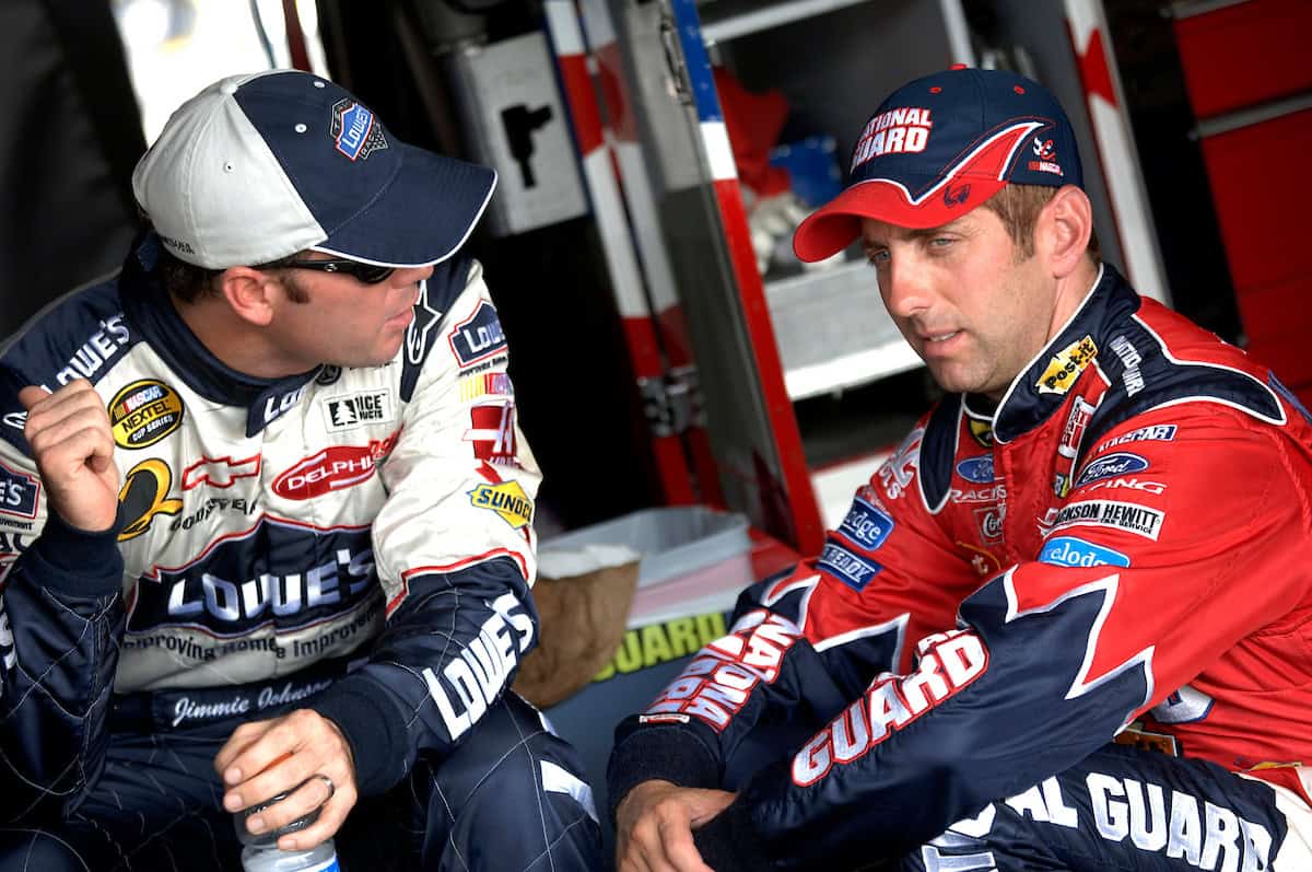 09/25/05 Dover, Delaware. Jimmie Johnson and Greg Biffle.