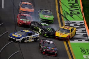 NASCAR Cup Series last lap crash at Daytona International Speedway