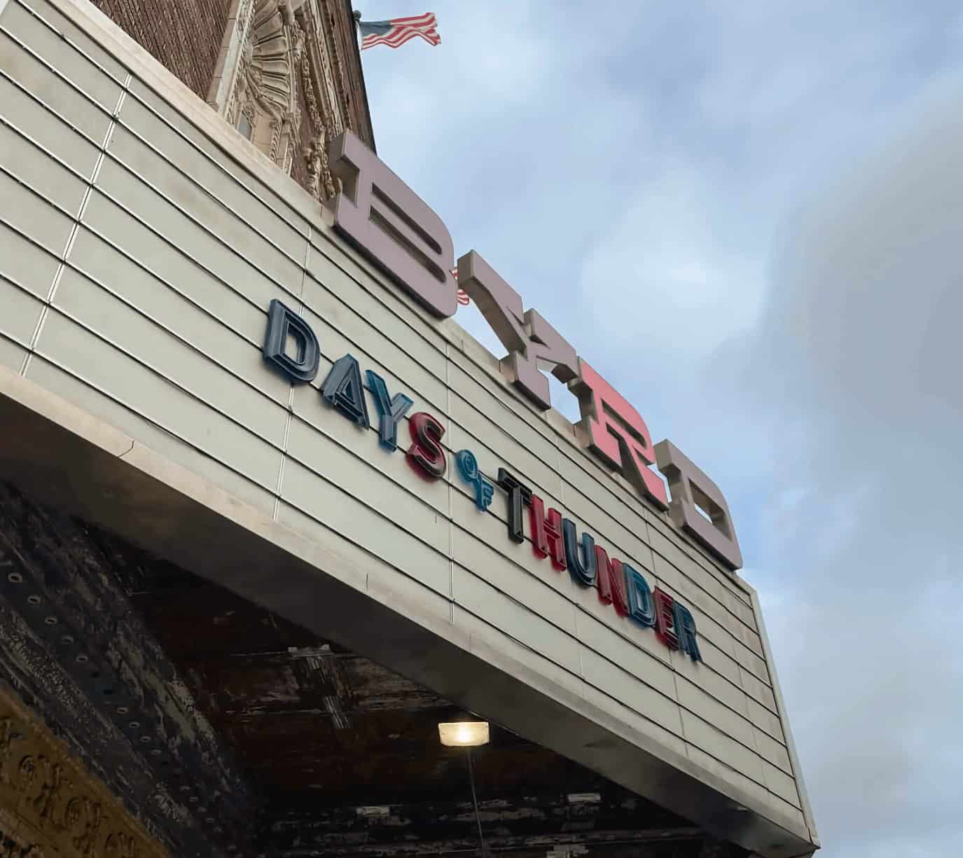 Byrd Theater Days of Thunder Marquee - Richmond, VA