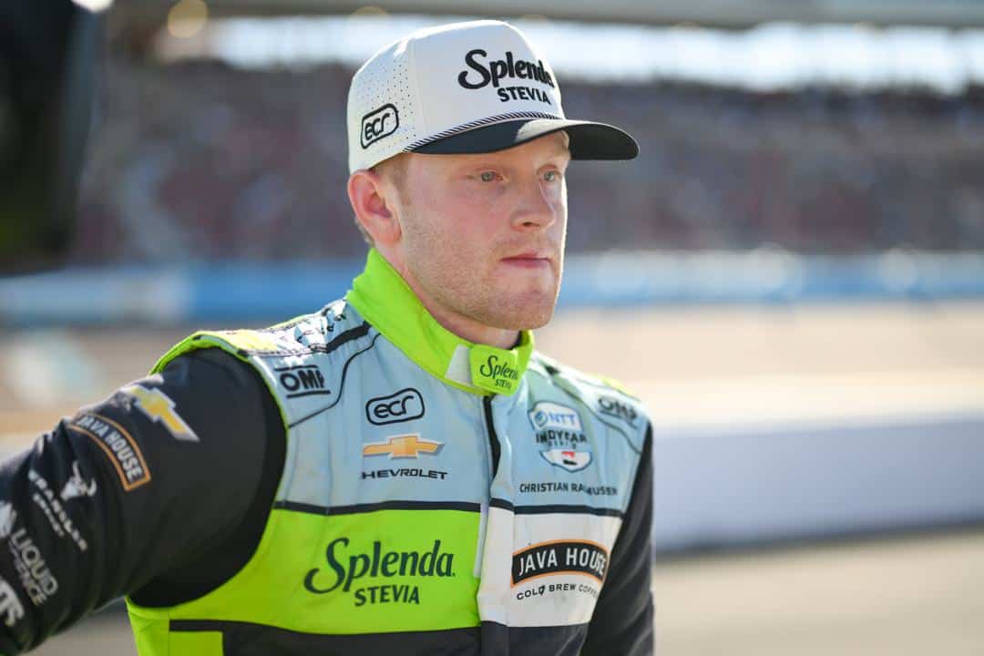 Christian Rasmussen after the 2026 Good Ranchers 250 at Phoenix Raceway.