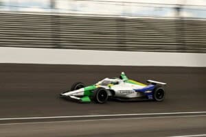 Caio Collet during the 2026 Indianapolis 500 Open Test.