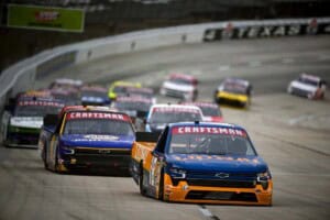 #18: Tyler Ankrum, McAnally Hilgemann Racing, LIUNA Chevrolet Silverado, Texas