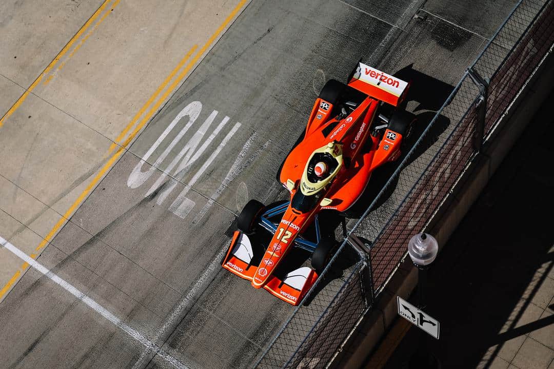 NTT IndyCar Series driver David Malukas races for Team Penske during the 2026 Chevrolet Detroit Grand Prix.