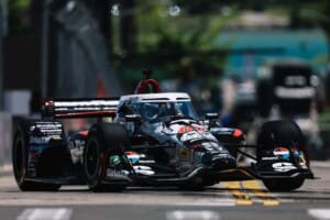Felix Rosenqvist at the 2026 Chevrolet Detroit Grand Prix.