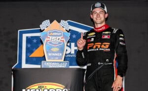 2026 ARCA Chicagoland Connor Mosack trophy (Credit: Michael Hirschuber/ARCA Racing used with permission)