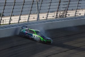 #33: Austin Hill, Richard Childress Racing, zone x 7-Eleven Chevrolet Camaro crash at Chicagoland NASCAR Cup Series