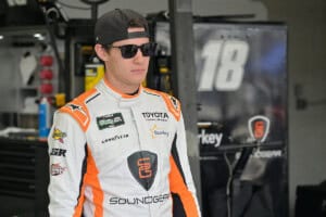 #18: William Sawalich, Joe Gibbs Racing, SoundGear Toyota Supra