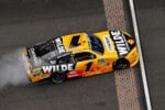 #1: Carson Kvapil, JR Motorsports, Wilde Protein Crackers Chevrolet Camaro celebrates his win