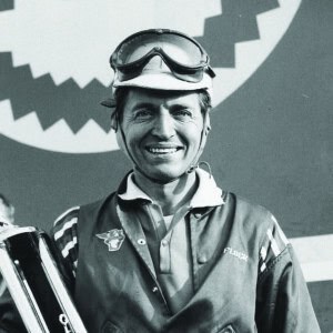 UNKNOWN: Tim Flock won the NASCAR Cup Series title in 1952 and 1955, when he won a record 18 times. Richard Petty outdid the record in 1967 with 27 wins.