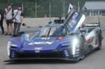 Filipe Albuquerque driving his car to victory lane after winning the Motul SportsCar Endurance Grand Prix at Road America, 8/2/2026 (Photo: Phil Allaway)