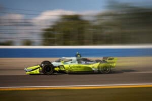 NTT IndyCar Series driver Christian Rasmussen drives for Ed Carpenter Racing at The Milwaukee Mile in 2026