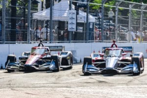 Josef Newgarden and Sting Ray Robb at the 2026 Freedom 250 Grand Prix