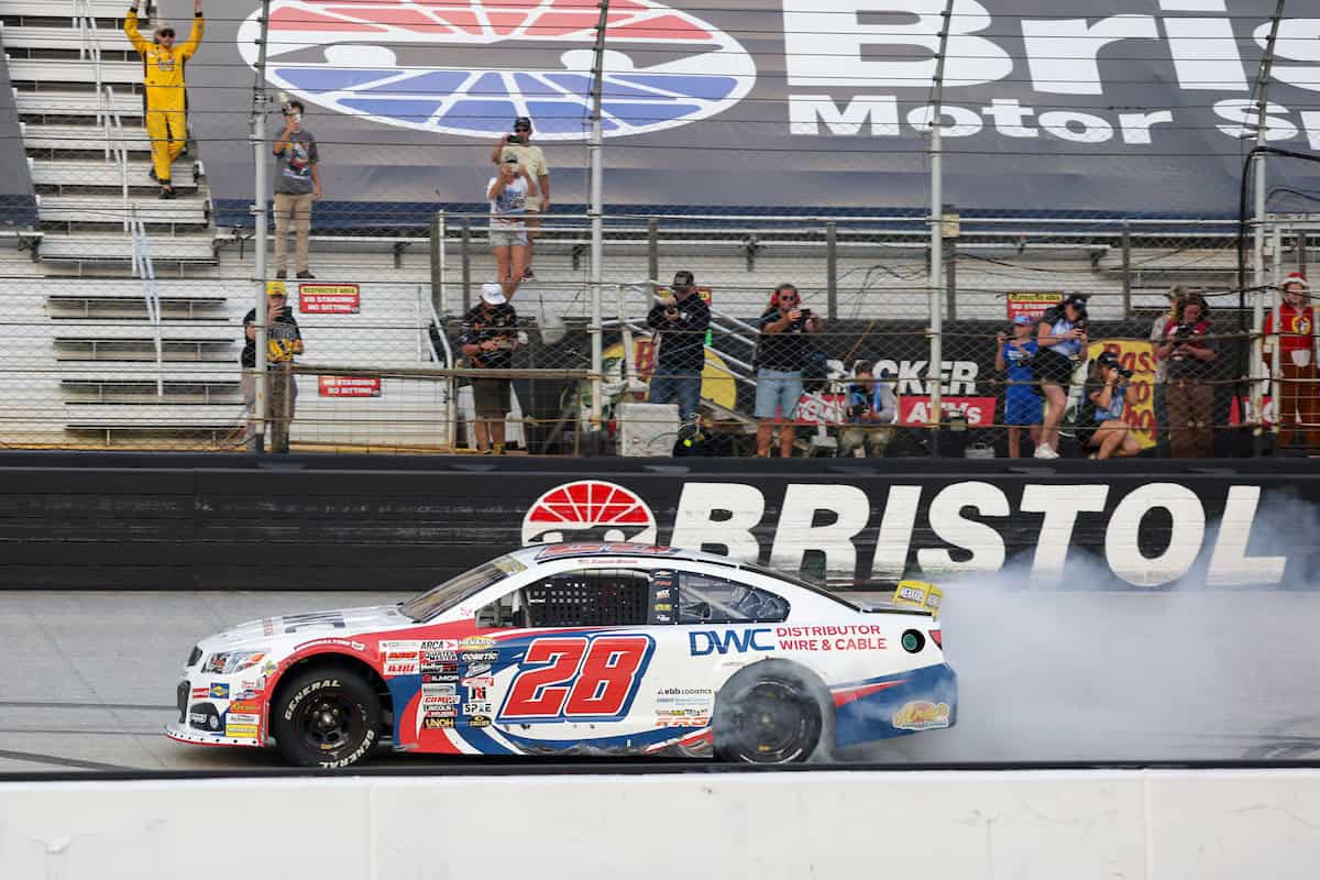 #28: Carson Brown, Mark Webb, DWC/Distributor Wire & Cable Chevrolet