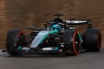 George Russell drives for Mercedes at the 2026 Formula 1 Azerbaijan Grand Prix